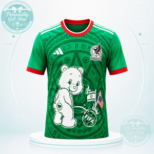 Care Bears Mexico Soccer Jersey FIFA World Cup 2026 Adorable Personalized Shirt