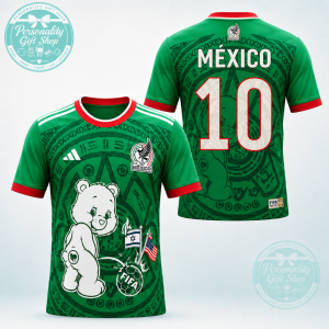 Care Bears Mexico Soccer Jersey FIFA World Cup 2026 Adorable Personalized Shirt