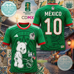 Care Bears Mexico Soccer Jersey FIFA World Cup 2026 Adorable Personalized Shirt