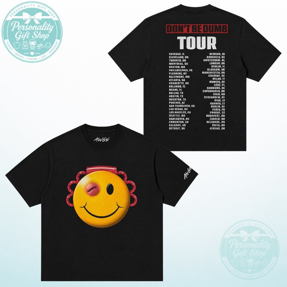 AWGE ASAP Rocky Dont Be Dumb Tour Smiley T Shirt 4 AWGE ASAP Rocky Dont Be Dumb Tour Smiley T Shirt
