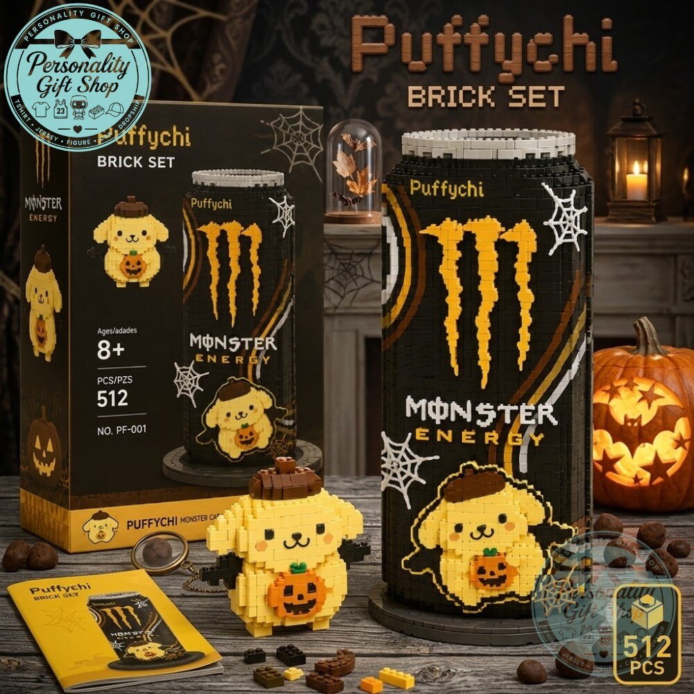 Pompompurin x Monster Energy Can Brick Set Halloween Building Toy Pompompurin x Monster Energy Can Halloween Brick Set – image 3 of 3